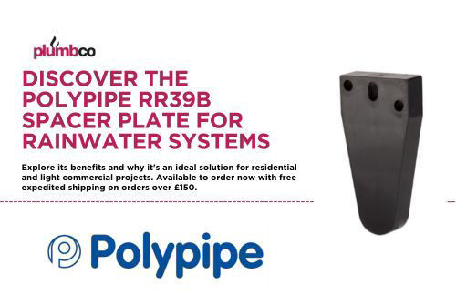 Boost Your Rainwater System with Polypipe RR39B Spacer Plates